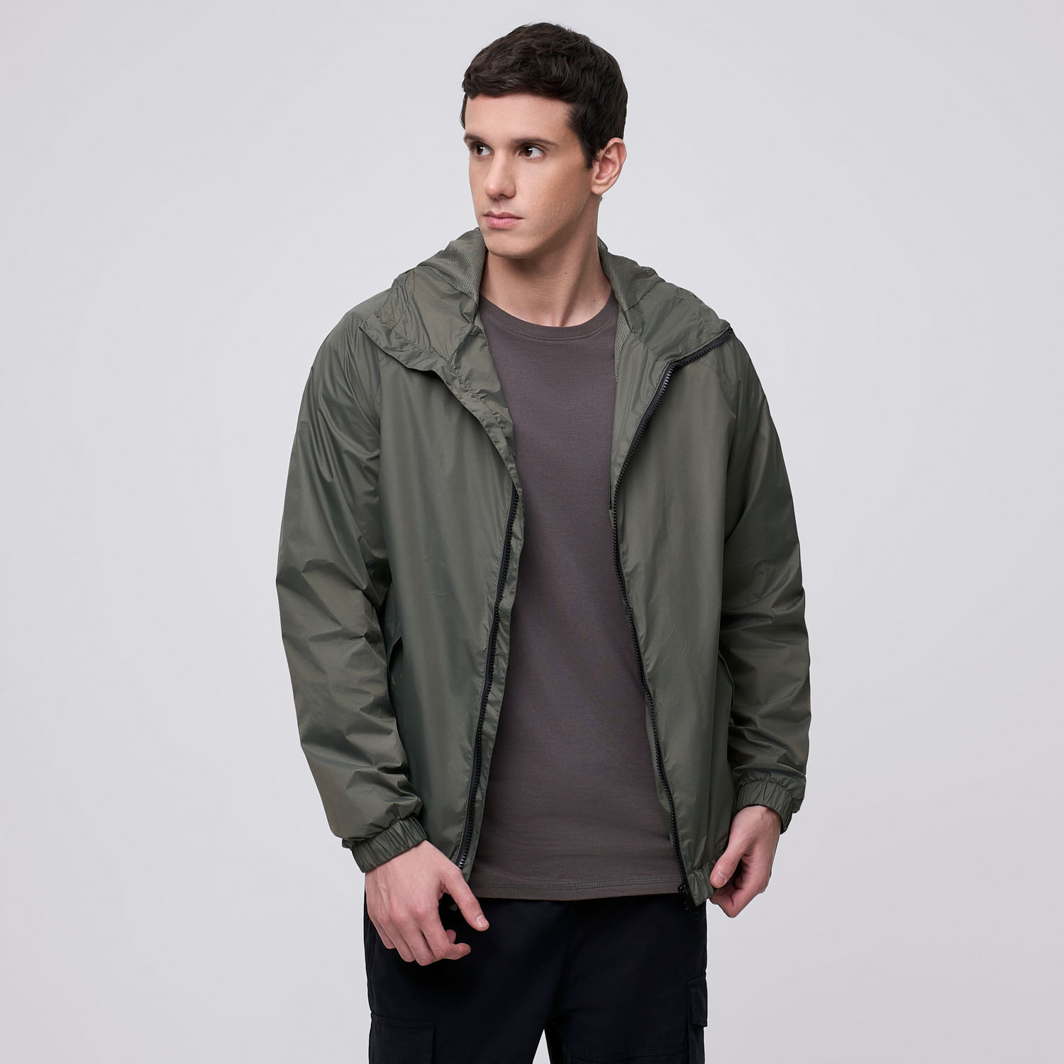 Casaca Hombre Cortaviento Amc Verde Talla XL