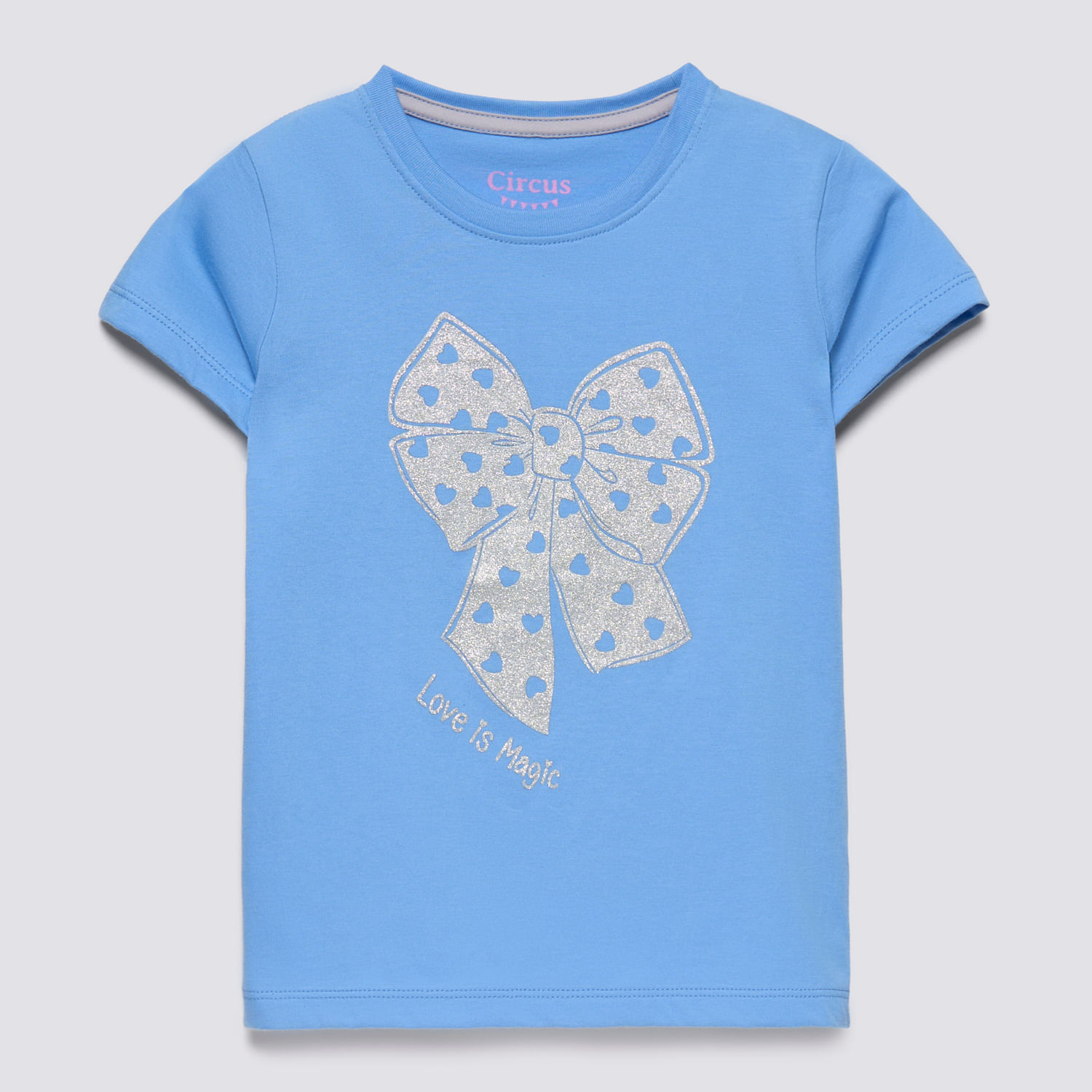 Polo Manga Corta Niña Básico Jersey Circus Azul Talla 6
