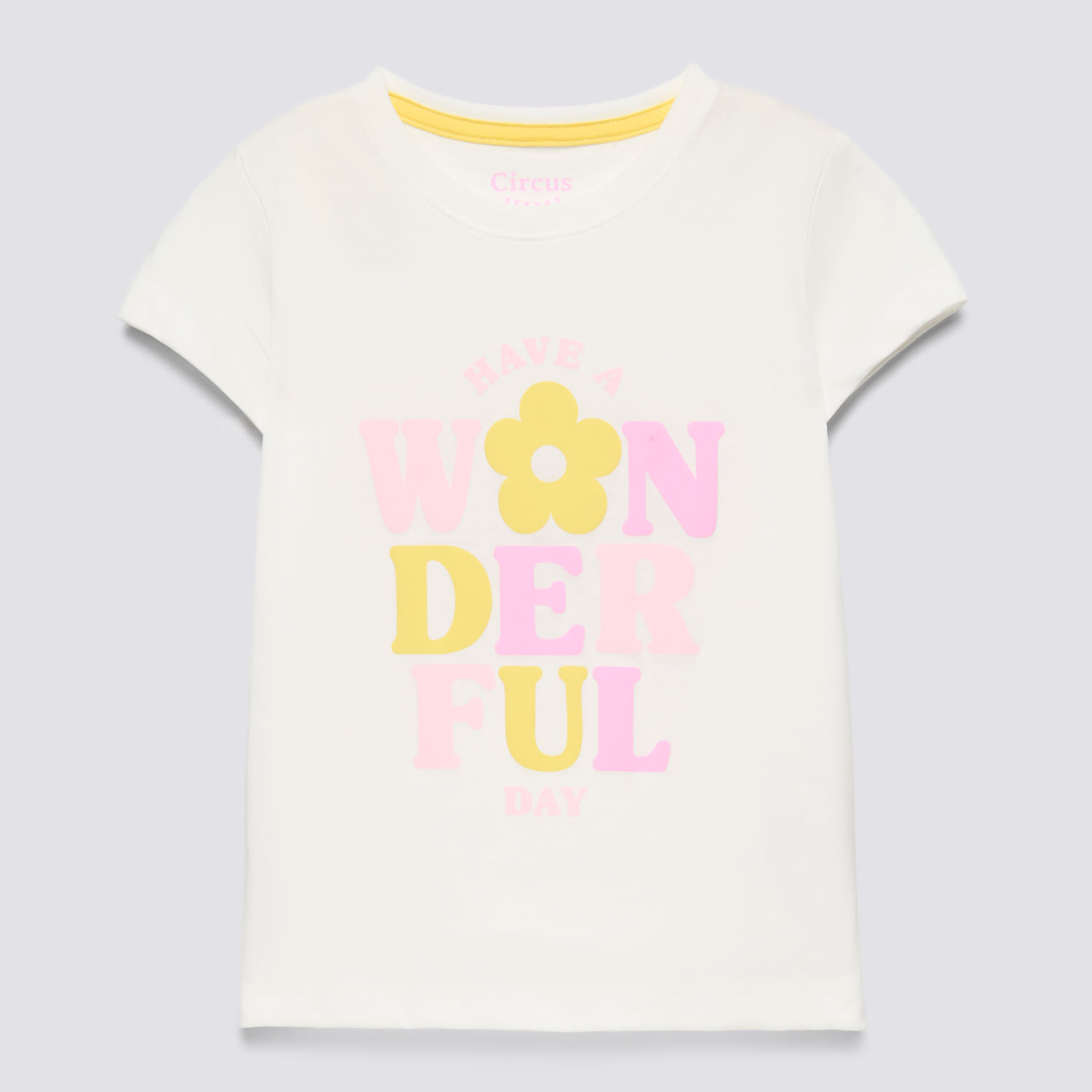Polo Manga Corta Niña Básico Jersey Circus Ecru Talla 6