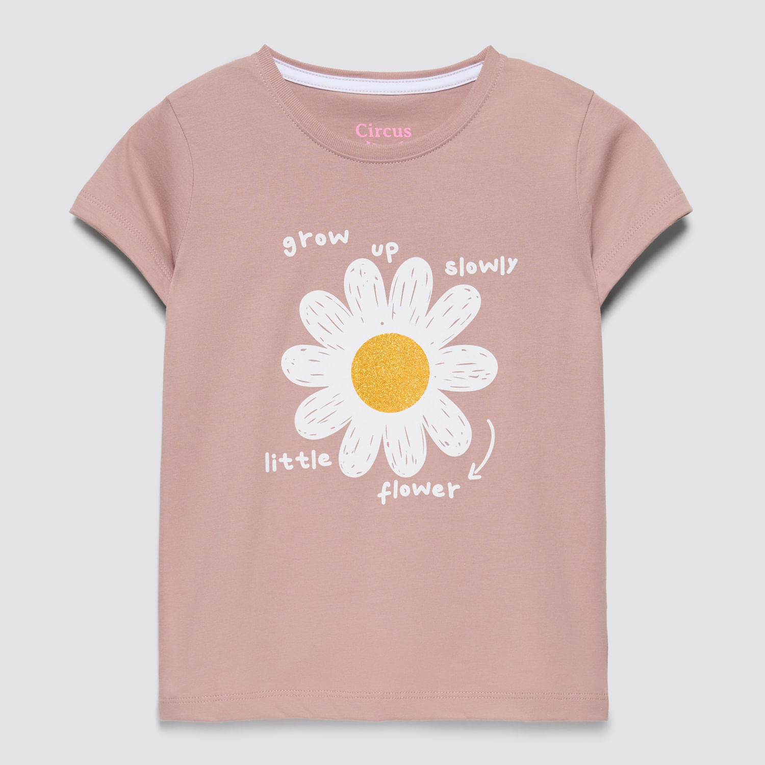 Polo Manga Corta Niña Básico Jersey Circus Palo Rosa Talla 12