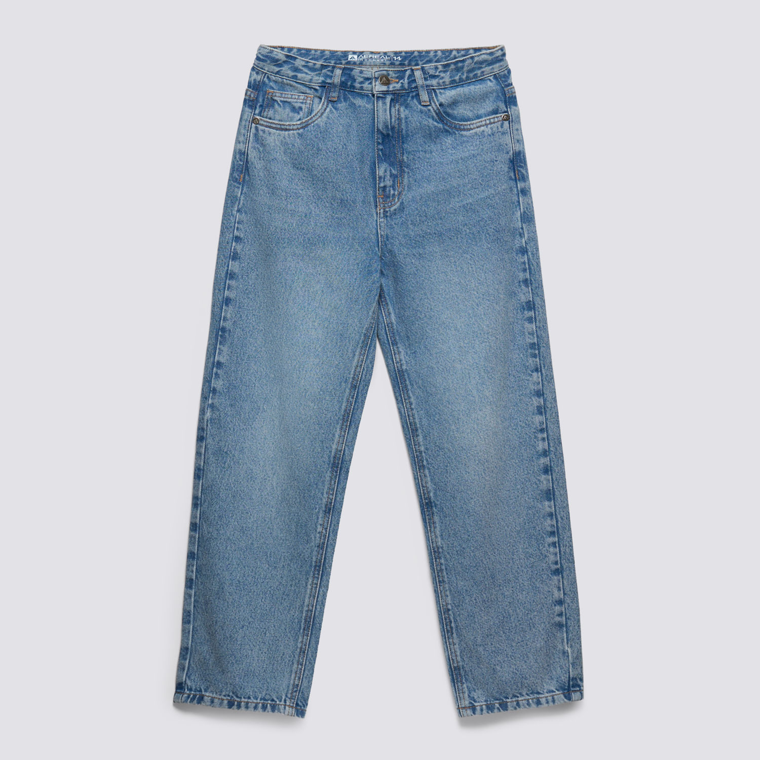 Jean Teen Niño New Desgaste Aereal Celeste Talla 14