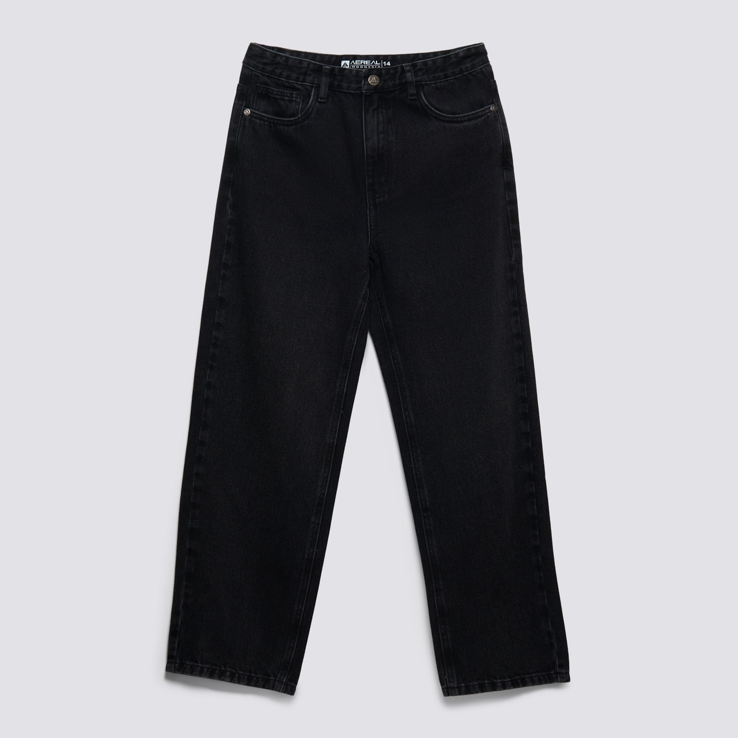 Jean Teen Niño New Desgaste Aereal Negro Talla 14