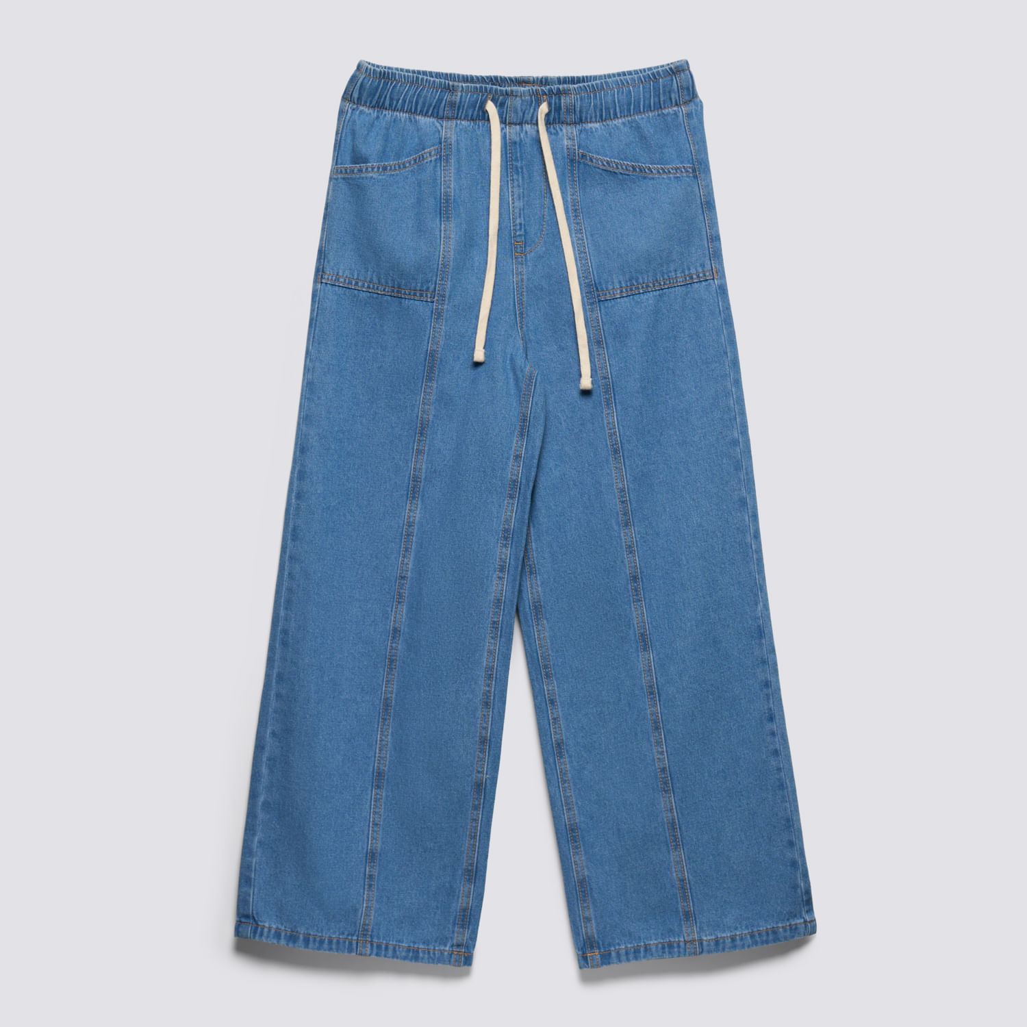 Jean Teen Niña Marine Palazzo Zubito Azul Talla 16