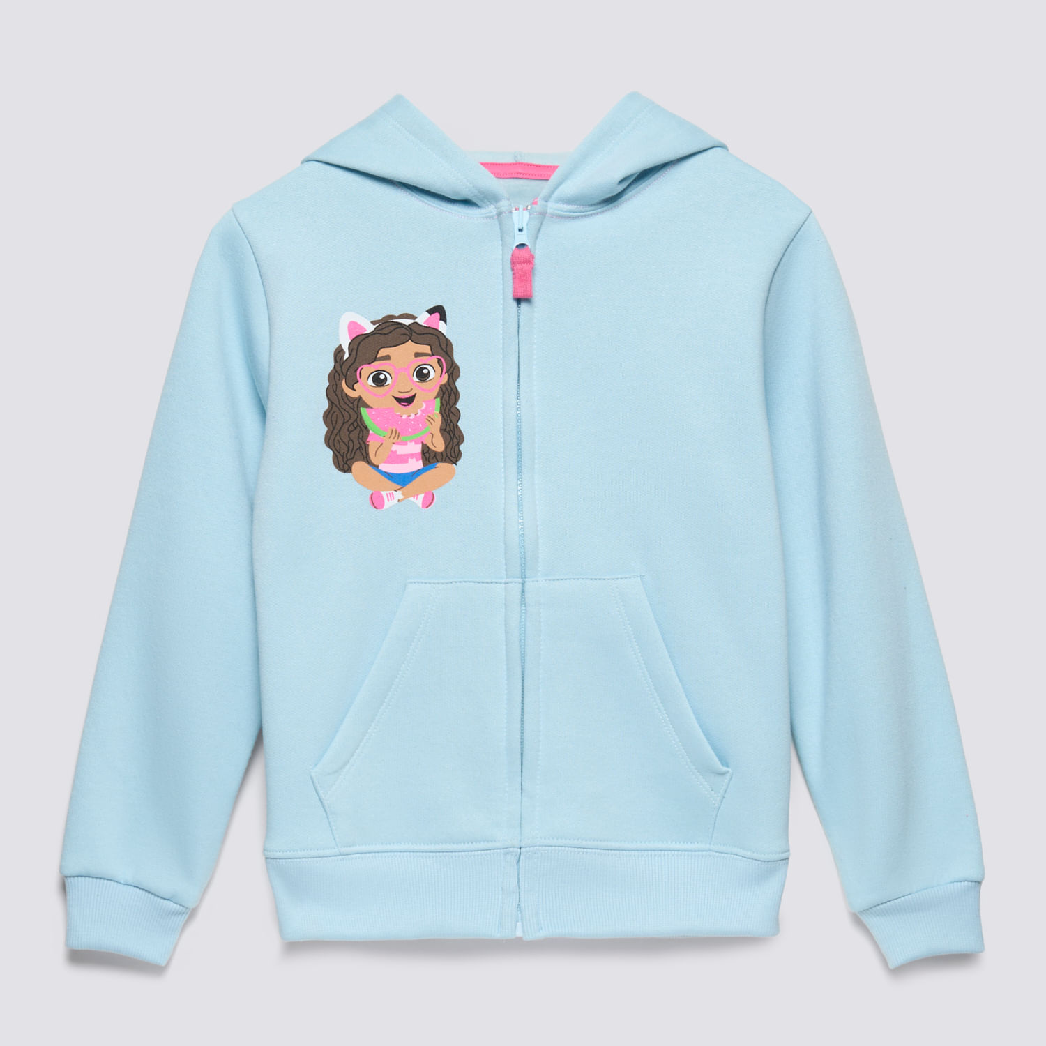 Polera Niña Aop Gabbys Dollhouse Celeste Talla 8