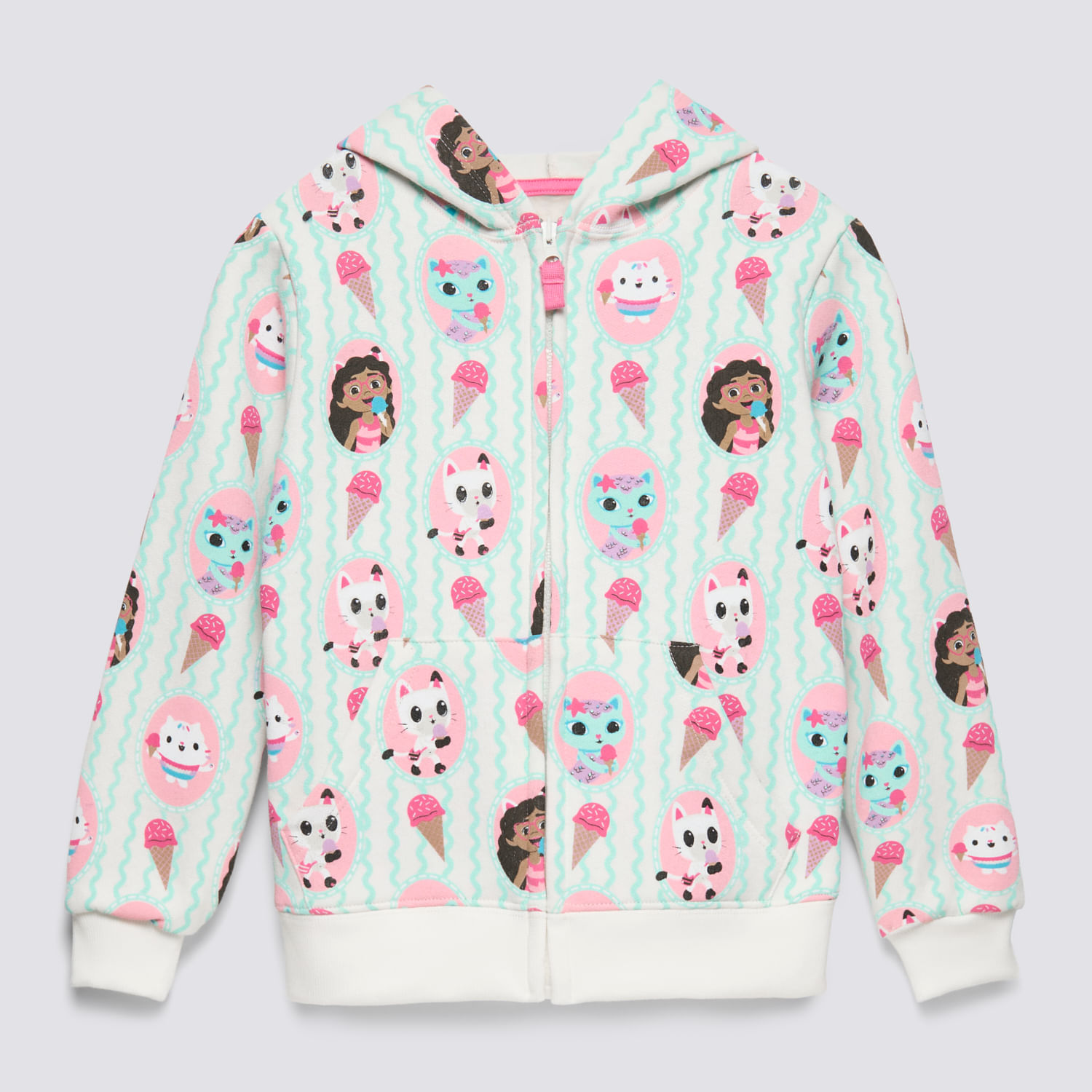 Polera Niña Aop Gabbys Dollhouse Ecru Talla 6