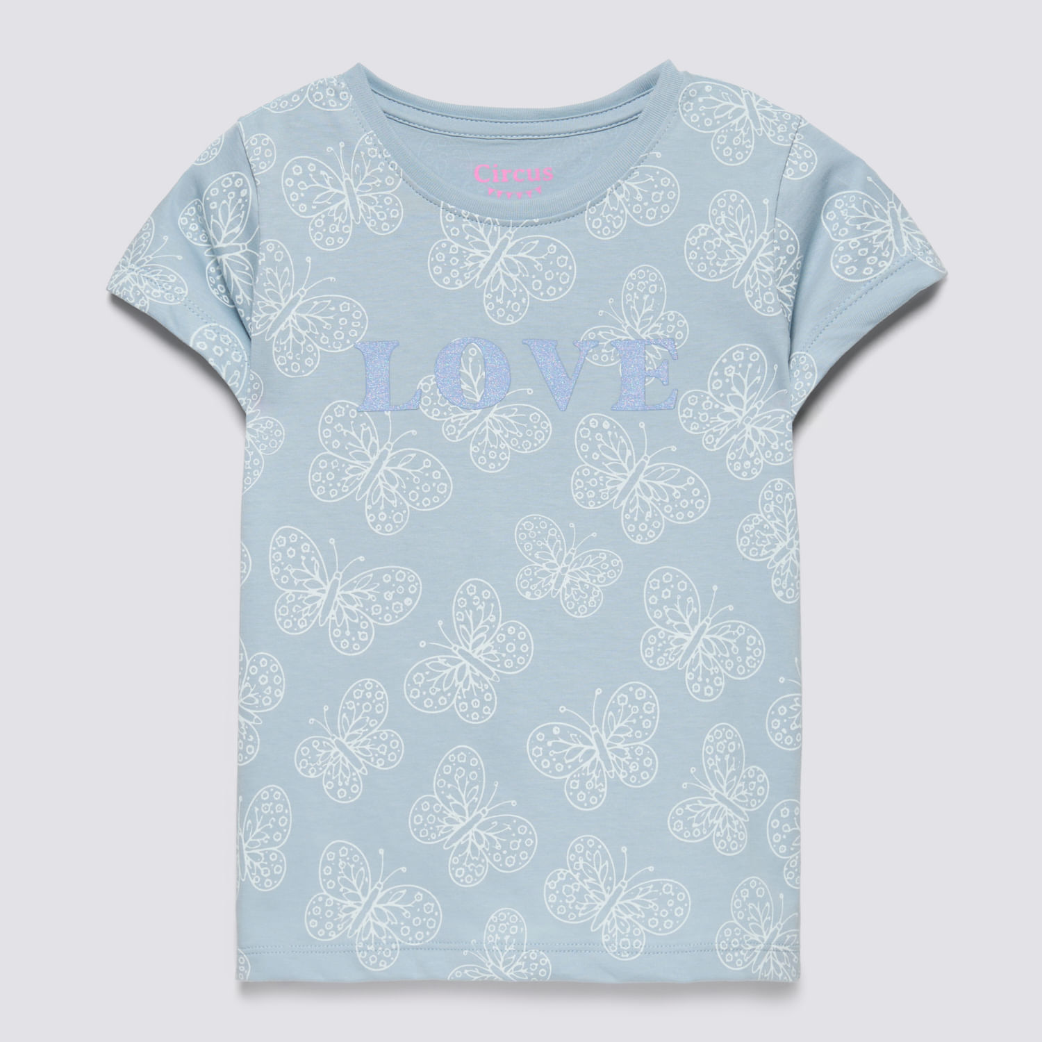 Polo Manga Corta Niña Aop Circus Celeste Talla 10