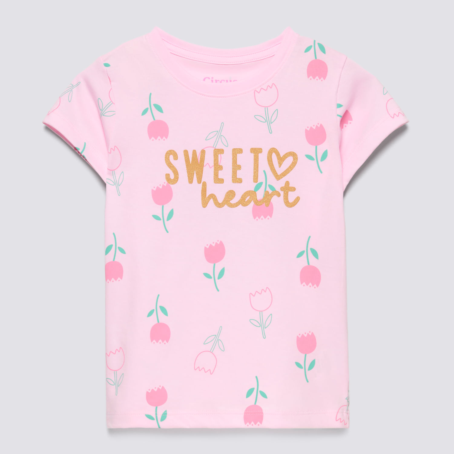 Polo Manga Corta Niña Aop Circus Rosado Talla 8
