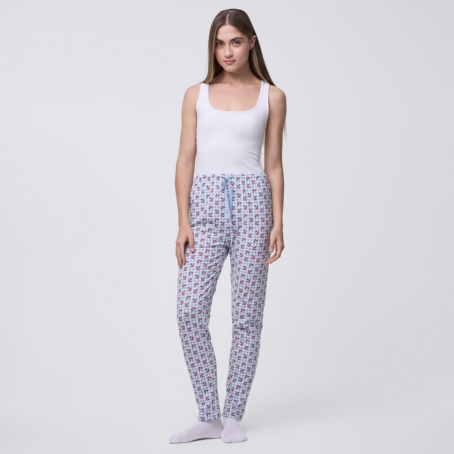 Pantalón Pijama Mujer Legging Print Hypnotic Celeste Talla Xl