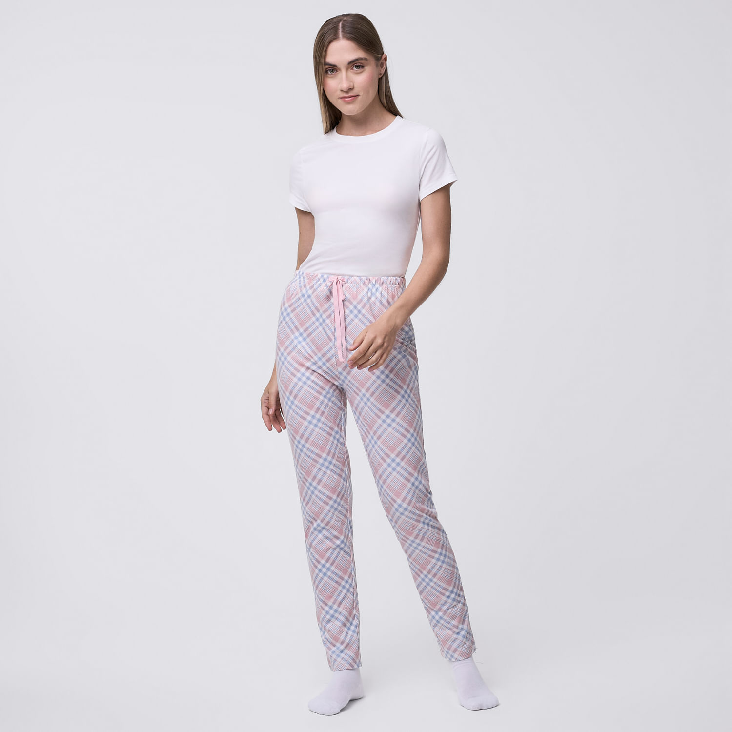 Pantalón Pijama Mujer Legging Print Hypnotic Ecru Talla L