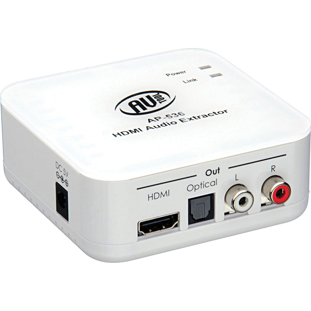 AV Toolbox Extractor de Audio HDMI AP-536 con Salidas RCA y Óptica, Selector EDID, HDCP 1