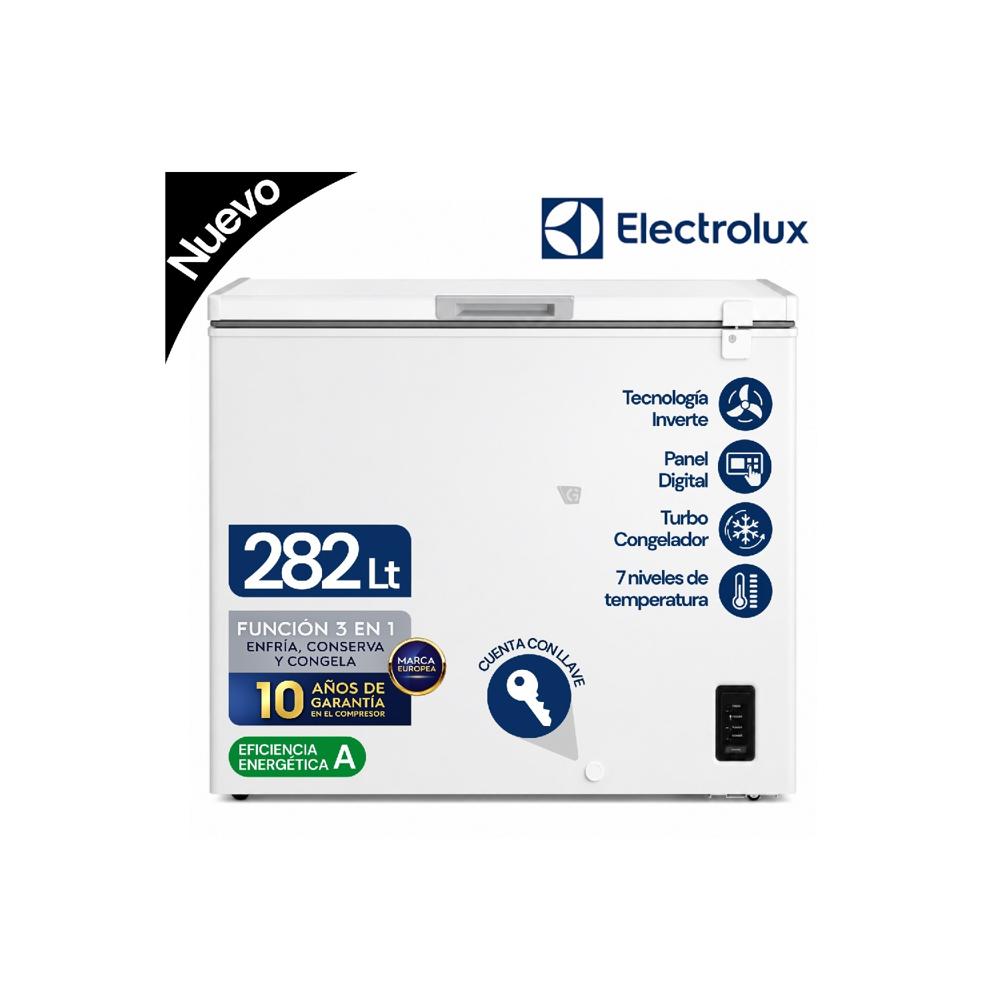 Congelador Horizontal Electrolux 282Lt Inverter Blanco con Función Turbo EFH30S2P5AW