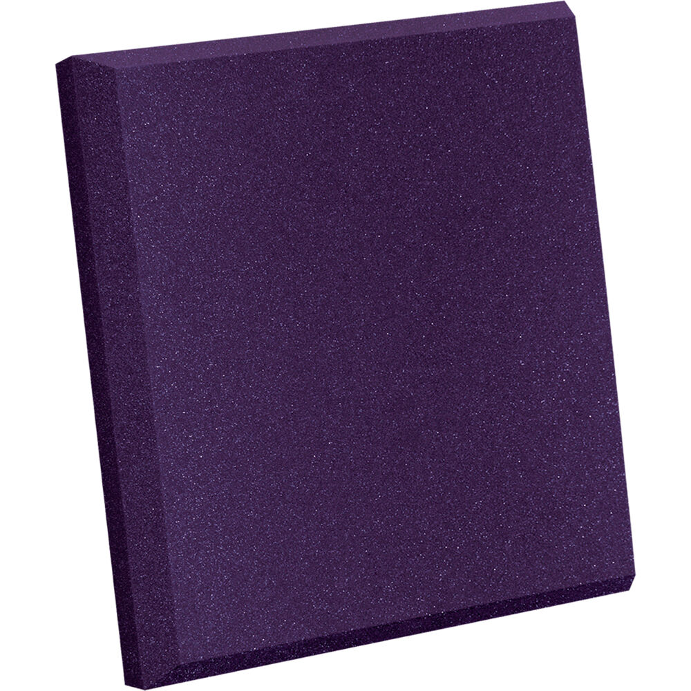 Auralex SonoFlat Panel Set 24 x 24 x 2"" - 8 Paneles de Espuma Morados para Estudio y Cine