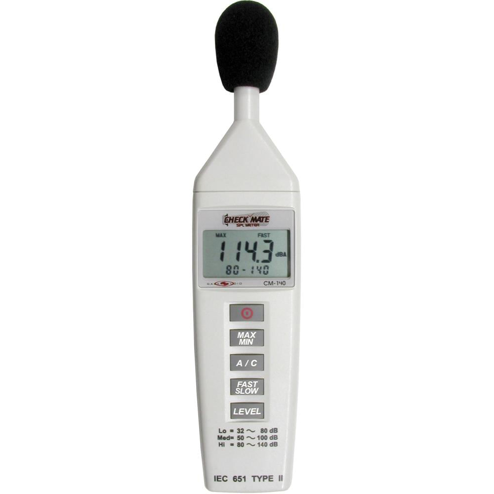 Galaxy Audio CM-140 Medidor SPL Portátil con Micrófono Condensador y Pantalla LCD