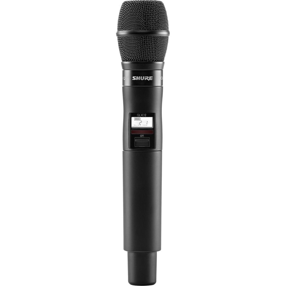 Shure QLXD2/KSM9 Micrófono Inalámbrico Digital de Mano con Cápsula KSM9, Cardioide/Supe
