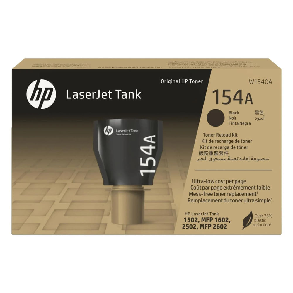 Recarga de Tóner HP 154A Negro Rendimiento medio Original W1540A para LaserJet Tank