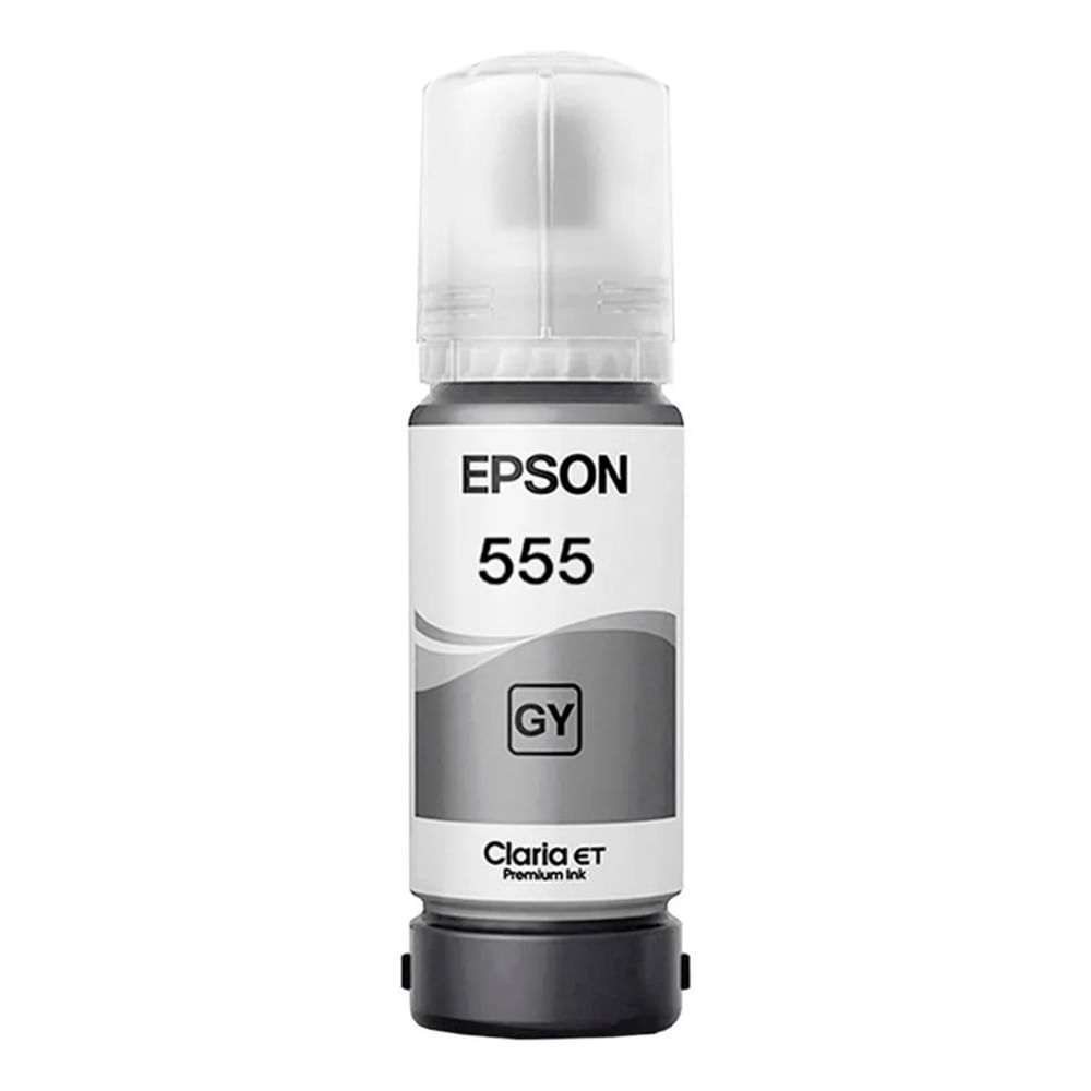 Botella de Tinta Epson T555 Gris foto Original T555520-AL para EcoTank