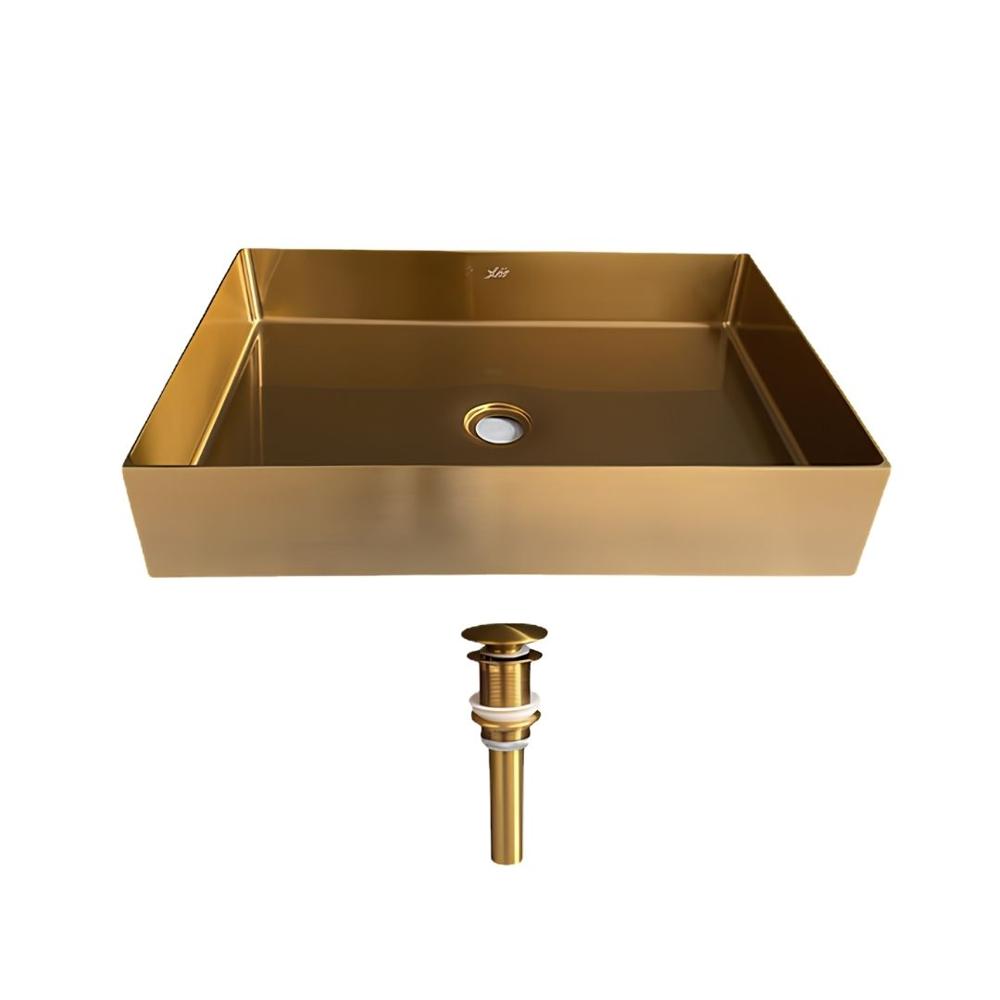 Lavamanos de Acero 304 Color Dorado Satinado LA30407-5538