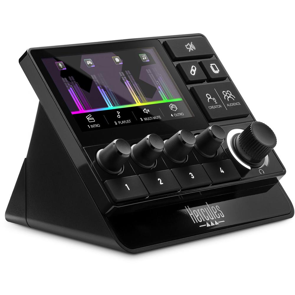 Thrustmaster Stream 200 XLR Controlador de Audio Pro - 1 x Entrada XLR, Pantalla Color Per