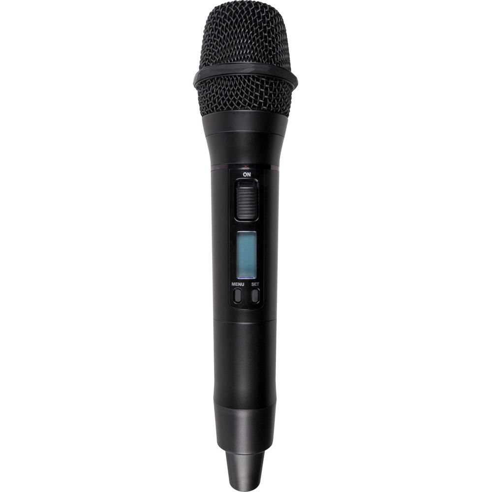 AtlasIED MWHHM Micrófono Inalámbrico de Mano UHF 566-585.8 MHz, 100 Frecuencias, Pantall