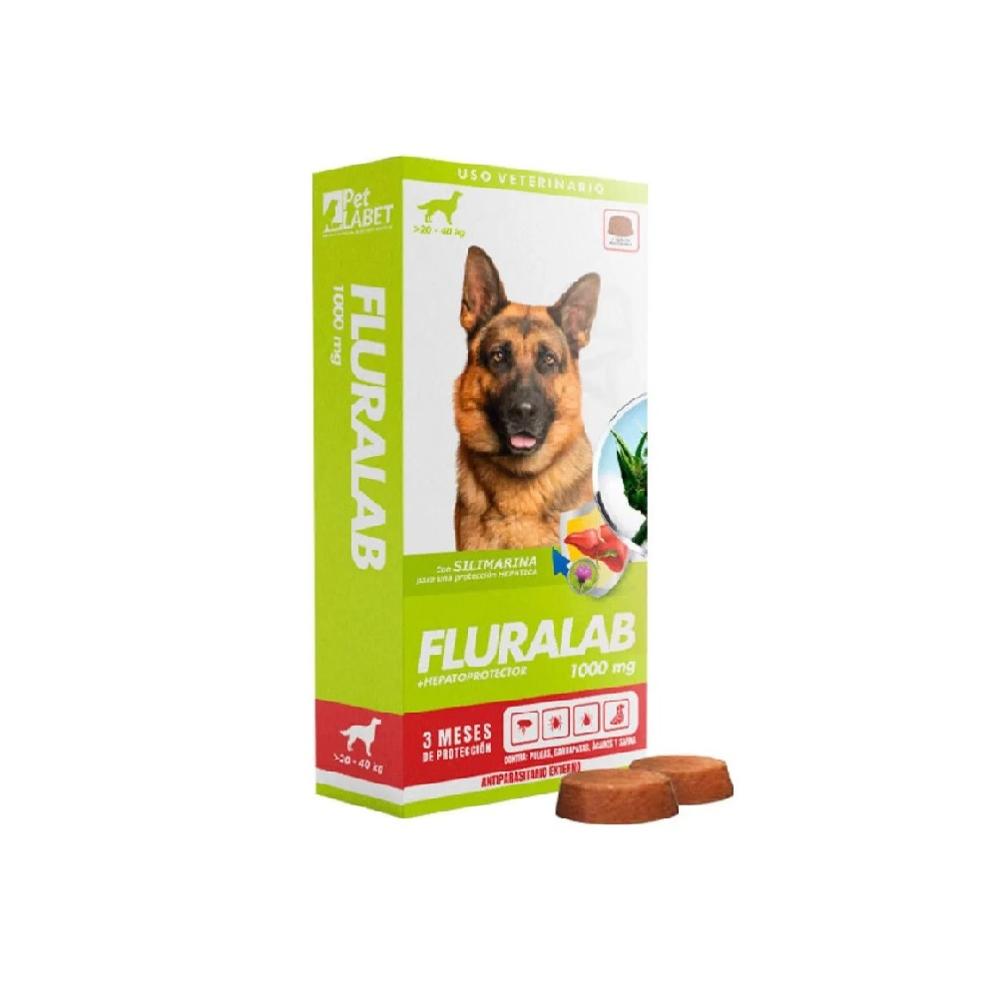 Fluralab para perros de 20 a 40 kg - Antipulgas