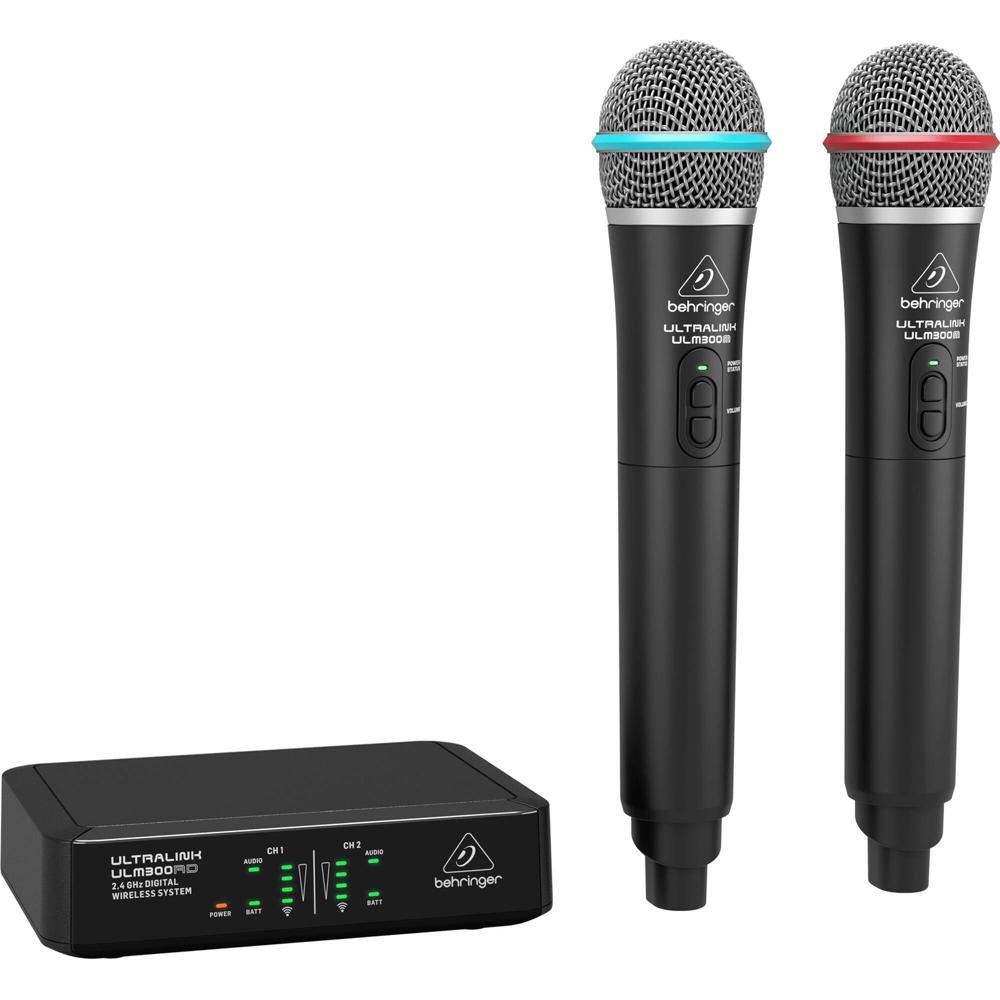 Behringer ULM302MIC Sistema Inalámbrico Digital de 2 Personas con 2 Micrófonos de Mano