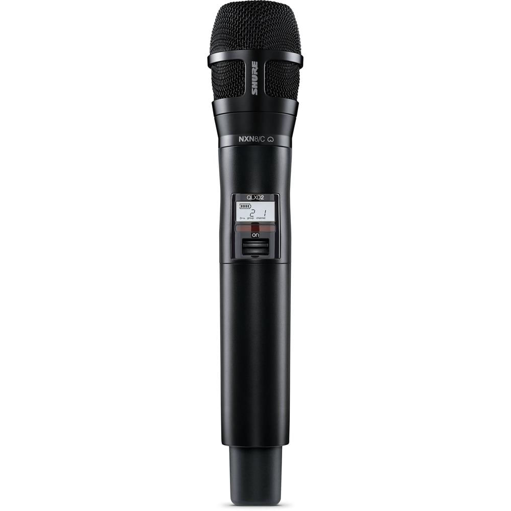 Shure QLXD2/N8C Micrófono Inalámbrico de Mano Digital con Cápsula Cardioide Nexadyne 8/