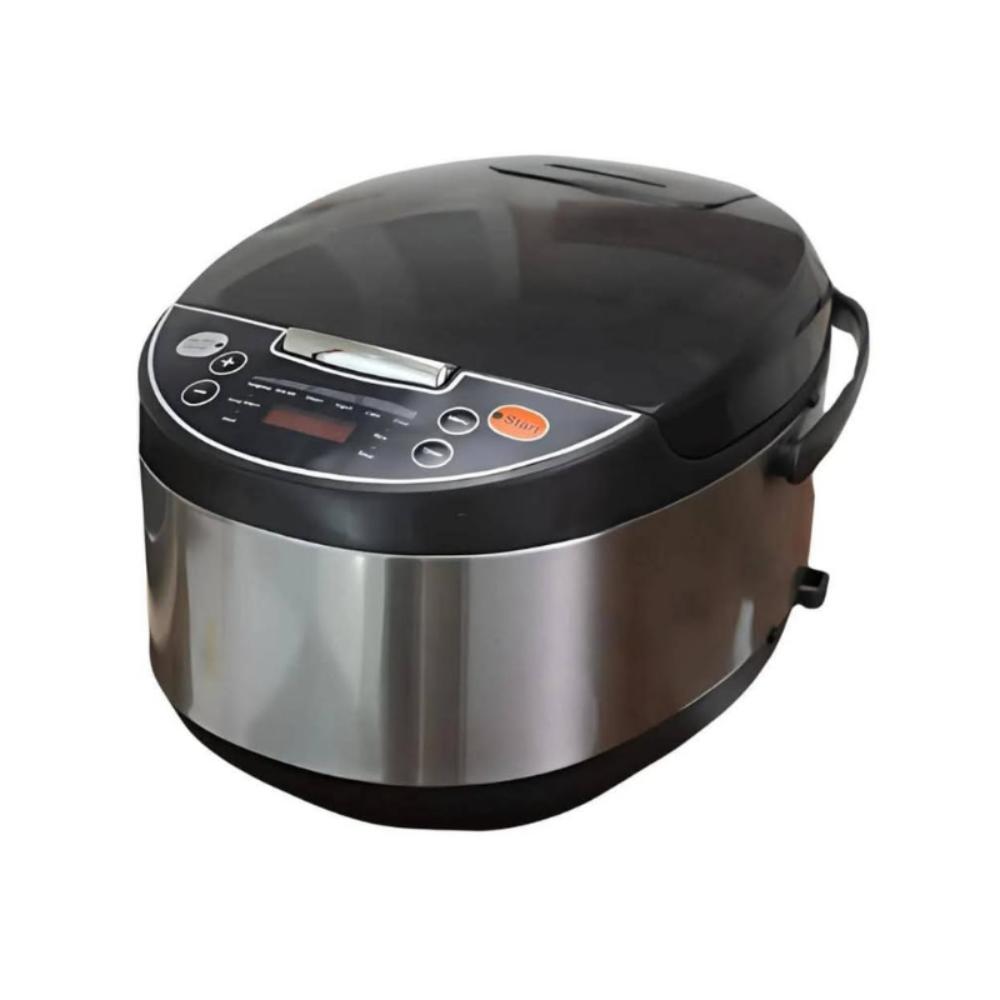Olla Arrocera Multifuncion Antiadherente Acero Inoxidable 5l Plateado