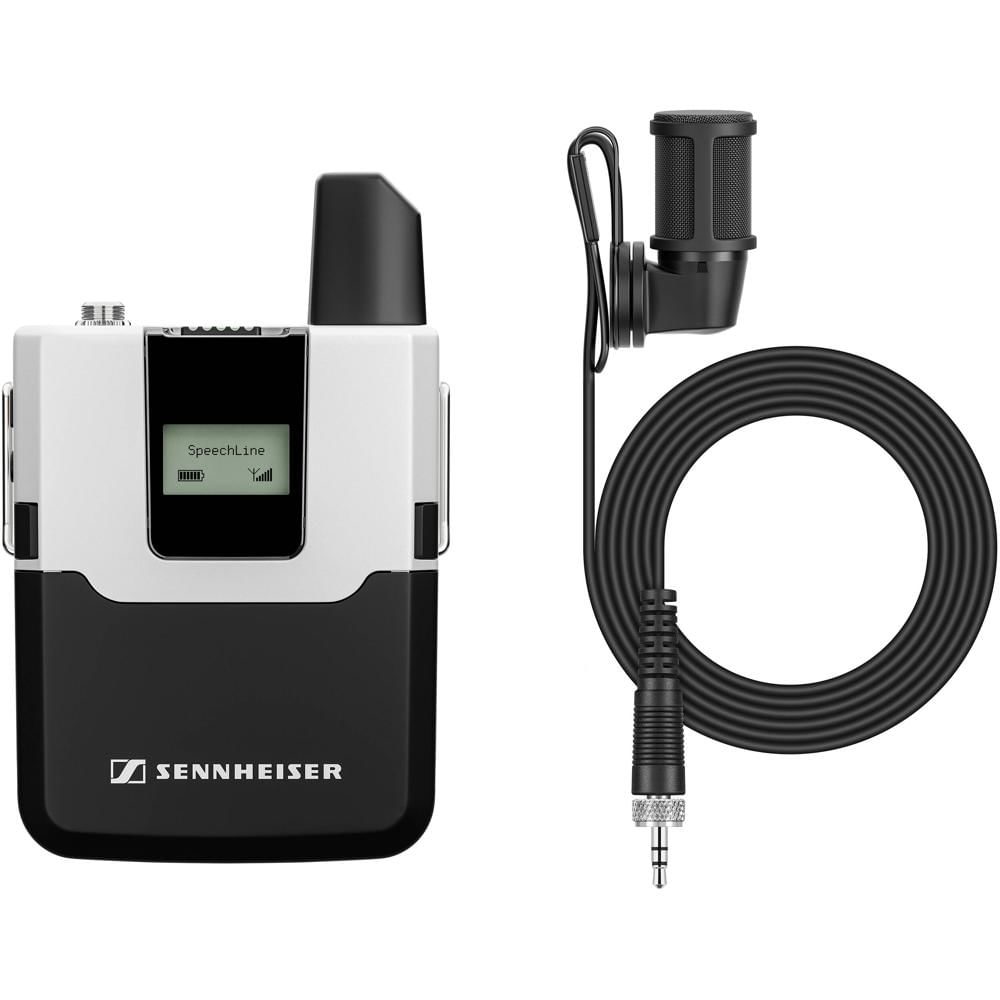 Sennheiser SL Bodypack DW-4 con Micrófono Lavalier MKE 40 y Batería Recargable BA 30