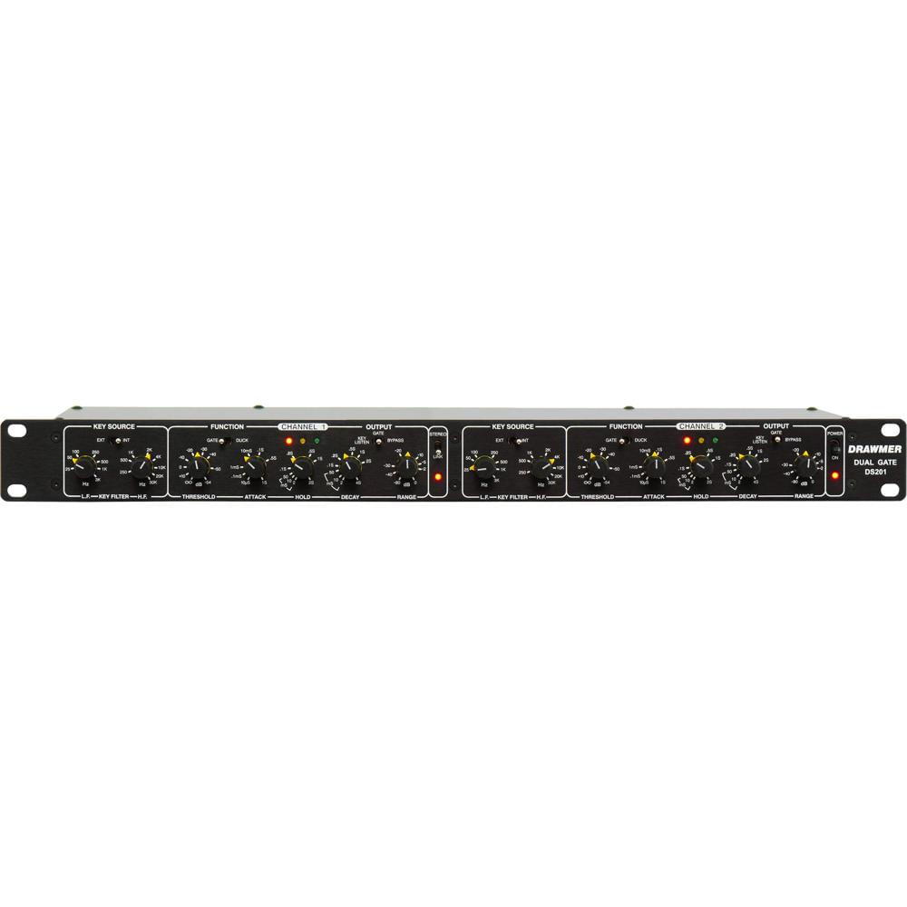 Drawmer DS201 Noise Gate Dual-Channel con Gating Selectivo de Frecuencia y Ataque Rápido