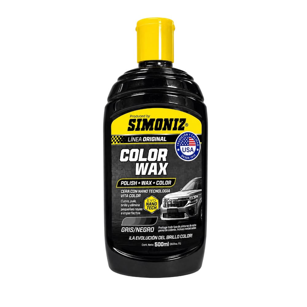 Simoniz Color Wax Cera para Autos Color negro 500 ml