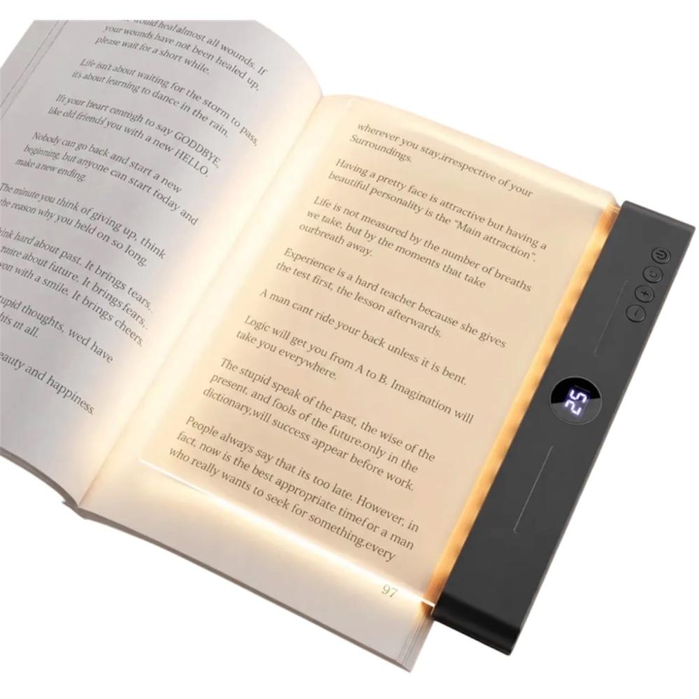 LUZ LAMPARA NEGRO RECARGABLE TEMPORIZADOR LECTURA LEER LIBRO