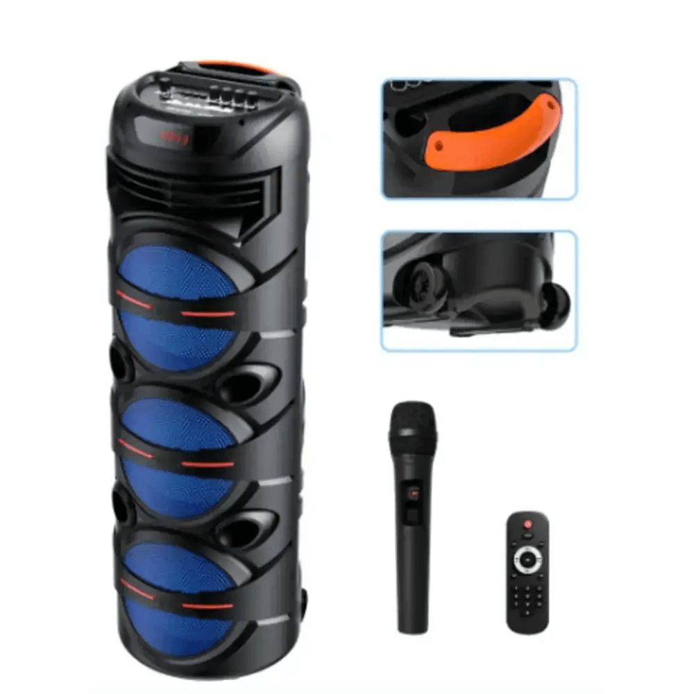 Bocina Karaoke Sing-e Portátil Bluetooth de 60W Con control y  micrófono