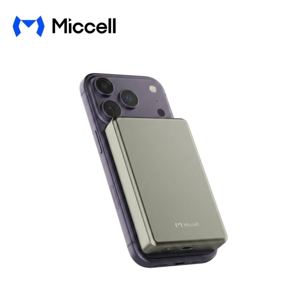 Powerbank Miccell VQ-P31S 10000mah carga inalámbrica magnética