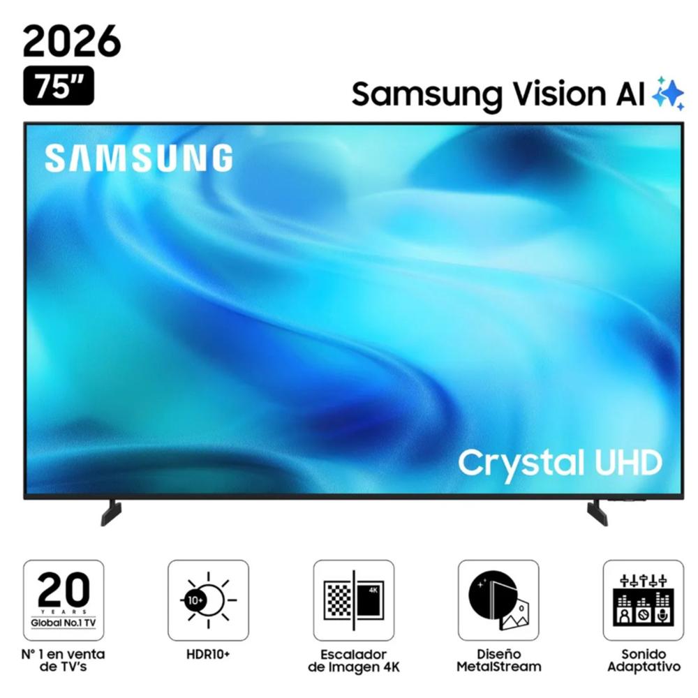 Smart TV Samsung UN75U8000HGXPE 75 Pulgadas Crystal UHD 4K Tizen