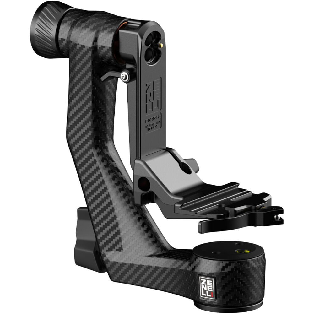 Zenelli Gimbal Head CARBONZX de Fibra de Carbono con Palanca de Liberación Rápida y Save