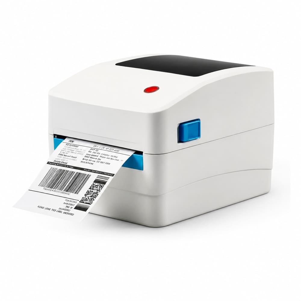 Impresora térmica etiqueta adhesiva códigos barra 110mm USB Bluetooth D40H para stickers marketplace