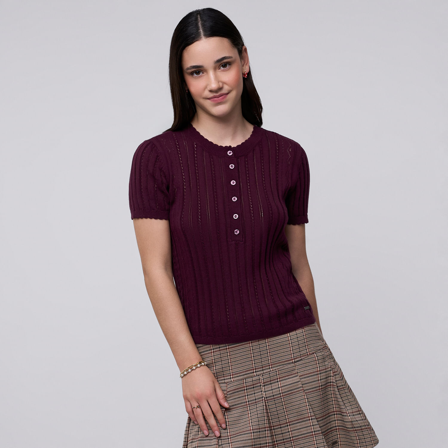 Polo Hilo Wind Amc Uva M