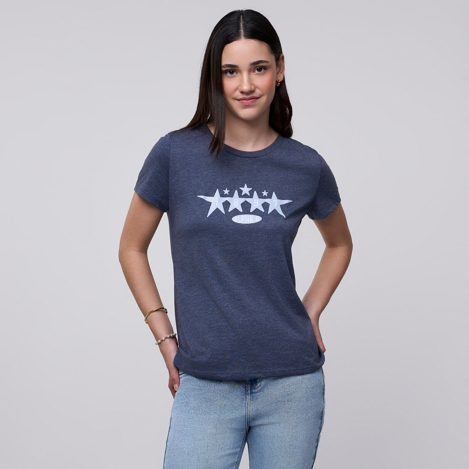 Polo Mujer Aerie Amc Azul Oscuro M