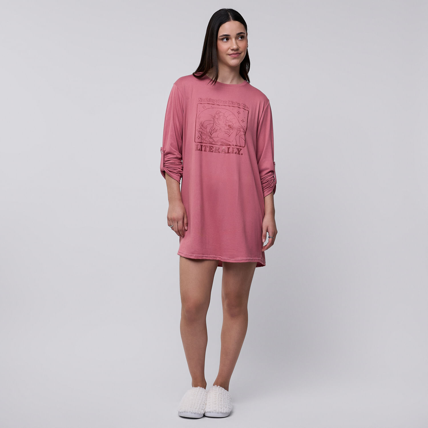 Camisón Pijama Mujer French Aurora Disney Rosado Talla M