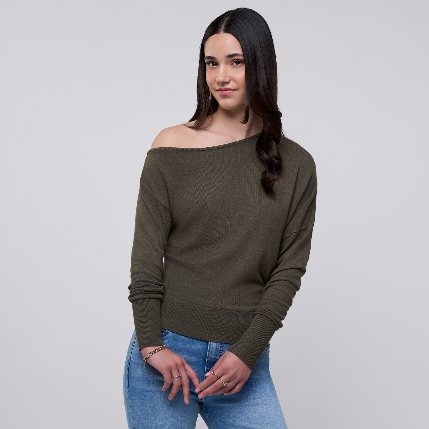 Chompa Mujer Nylon 1 Amc Verde M