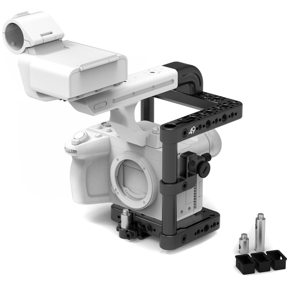 MID49 Cage Superior para Sony FX2 con Soporte Ajustable y Bloqueo HDMI