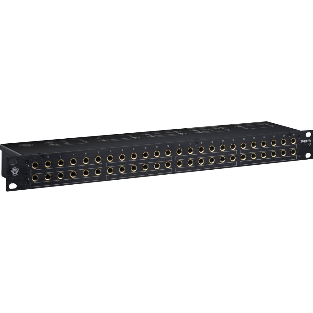 Black Lion Audio PBR TRS3 Patchbay 48-Point con Conectores TRS de 1/4"" Dorados y 24 Interr