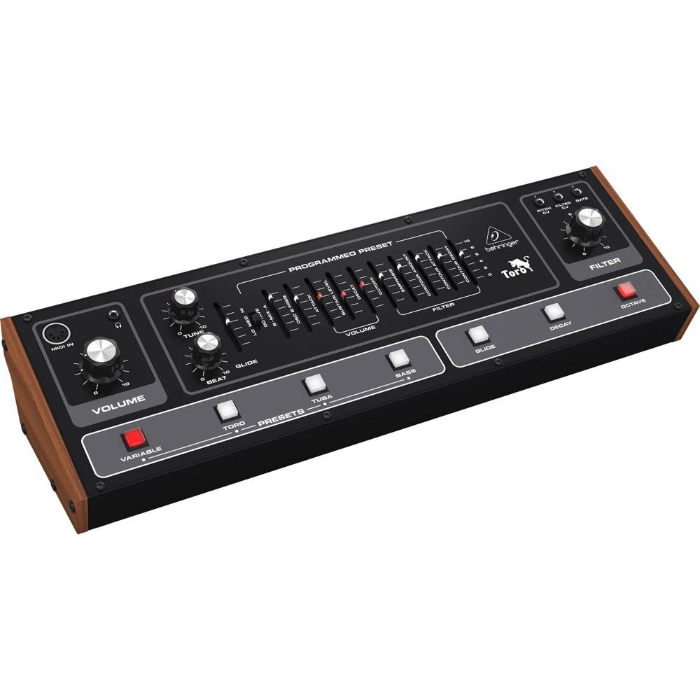 Behringer TORO Módulo Sintetizador Analógico de Bajo - 2 VCOs, Filtro Ladder Moog, 4 Pre