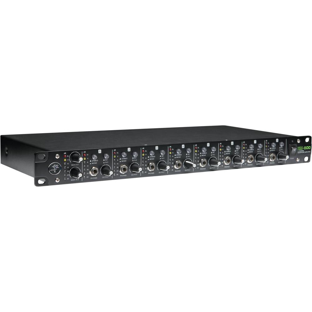 Mackie HM-800 Amplificador de Auriculares Rack-Mountable de 8 Canales con Salidas Estéreo