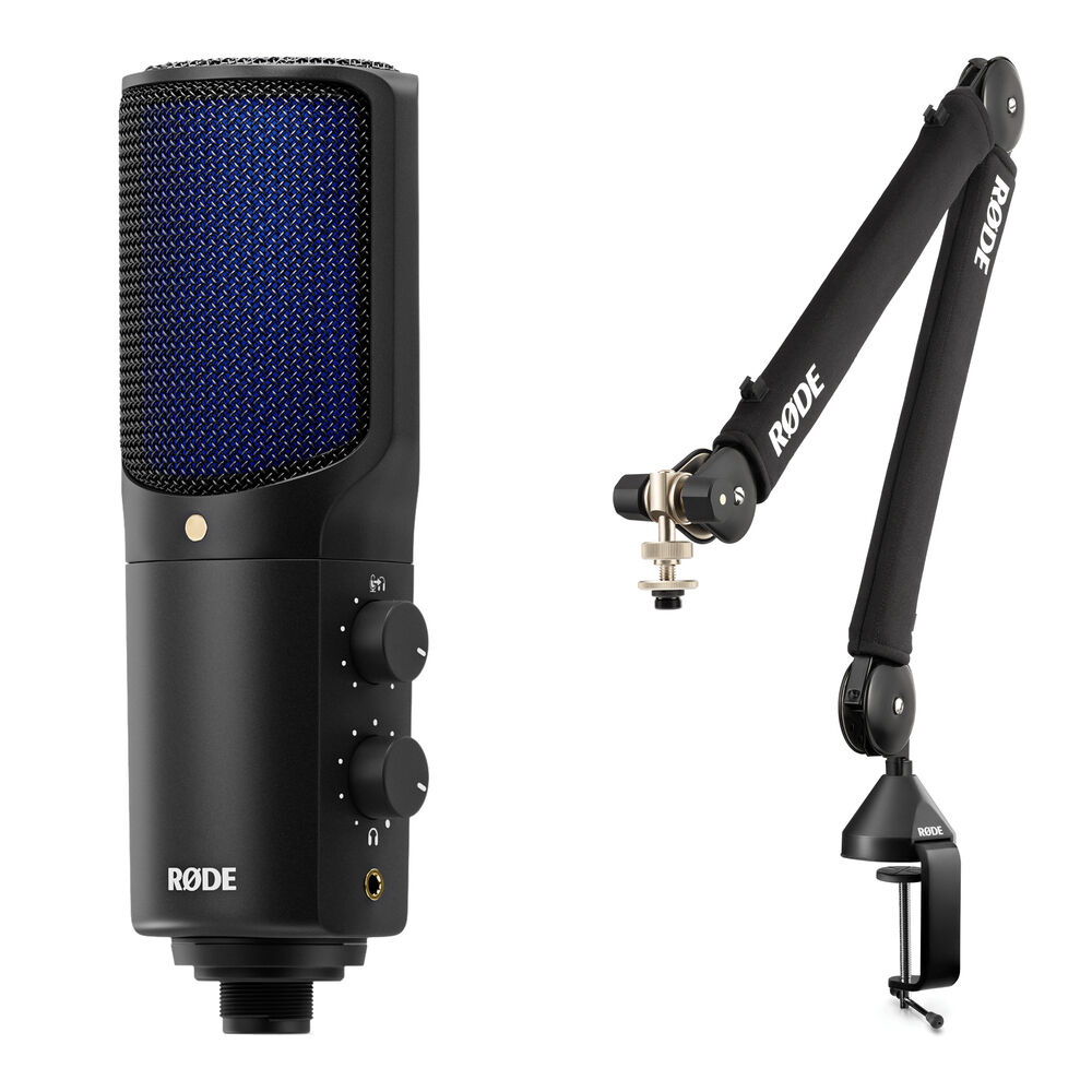 RODE NT-USB+ Micrófono USB para Estudio con Brazo Soporte Profesional
