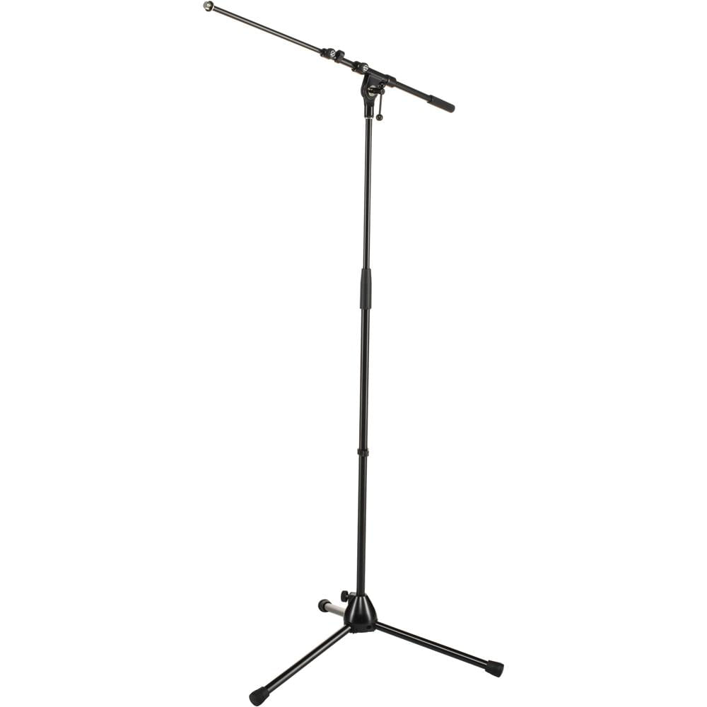 K&M Soporte de Micrófono Tripode 210/9 con Brazo Telescópico, Altura Ajustable 35.4 a 63
