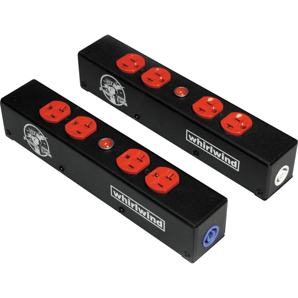 Whirlwind Caja de Energía Power Link Edison Box con Entrada y Salida PowerCon 20A, 4 Sali