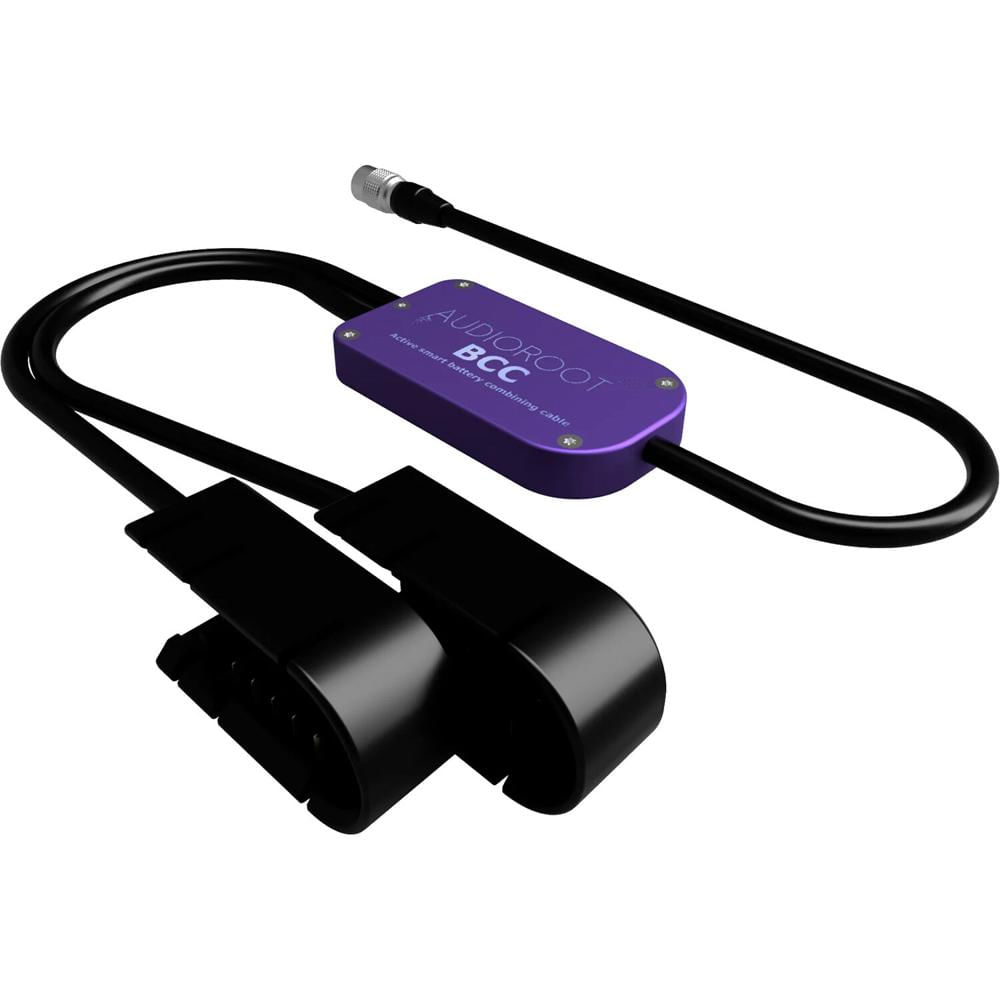 AUDIOROOT BCC Cable de Combina Power con Conectores HRS4 y Dos Tazas de Batería, Compatib