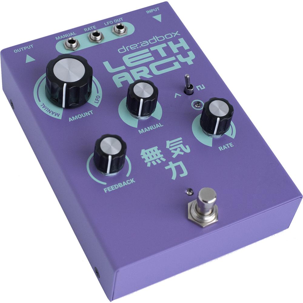 Dreadbox Lethargy Pedal de Efecto Analógico 8-Stage Phase Shifter con LFO de Onda Triangu