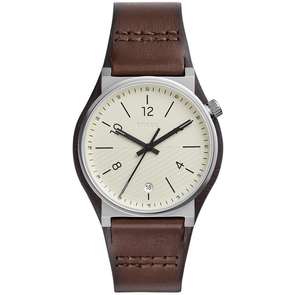 Reloj Fossil Barstow FS5510 Fecha Correa de Cuero Marrón